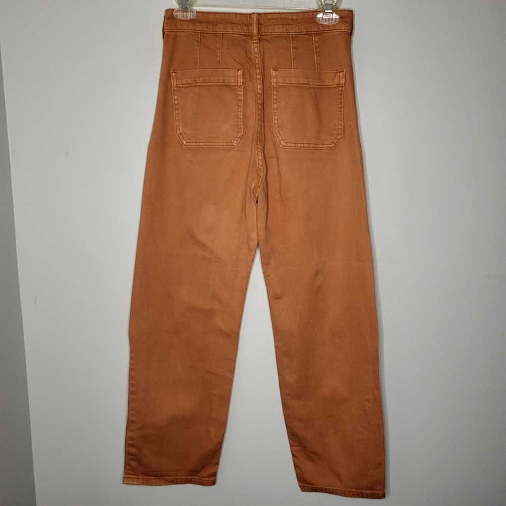 Pilcro Kenna Mid-Rise Barrel Jeans – Rust | 26 - Picture 2 of 13